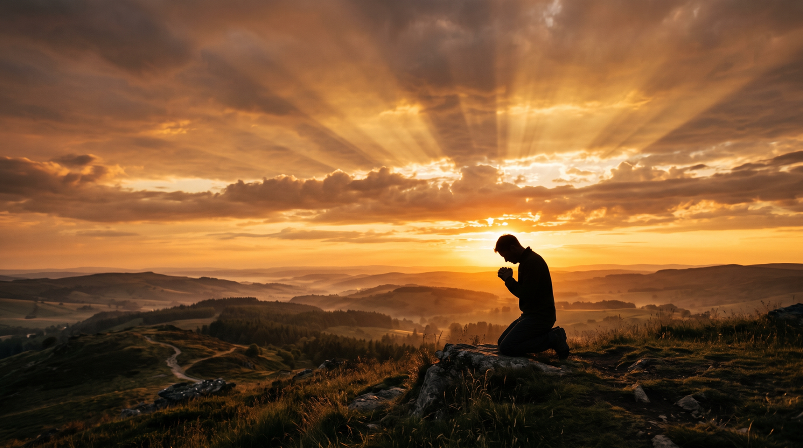 Open Bible with a prayer journal showing what to pray for the kingdom of God